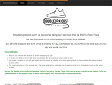 Tablet Screenshot of doubleupkicks.com